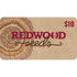 Redwood Seeds $10 gift card with a textured design