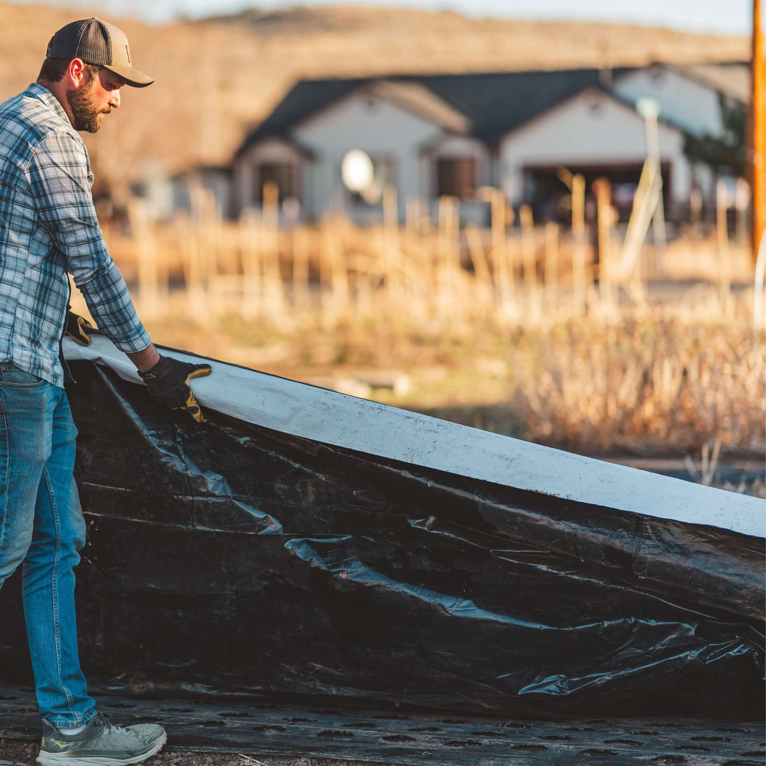 Silage Tarp - 6 mil Reversible Black &amp; White