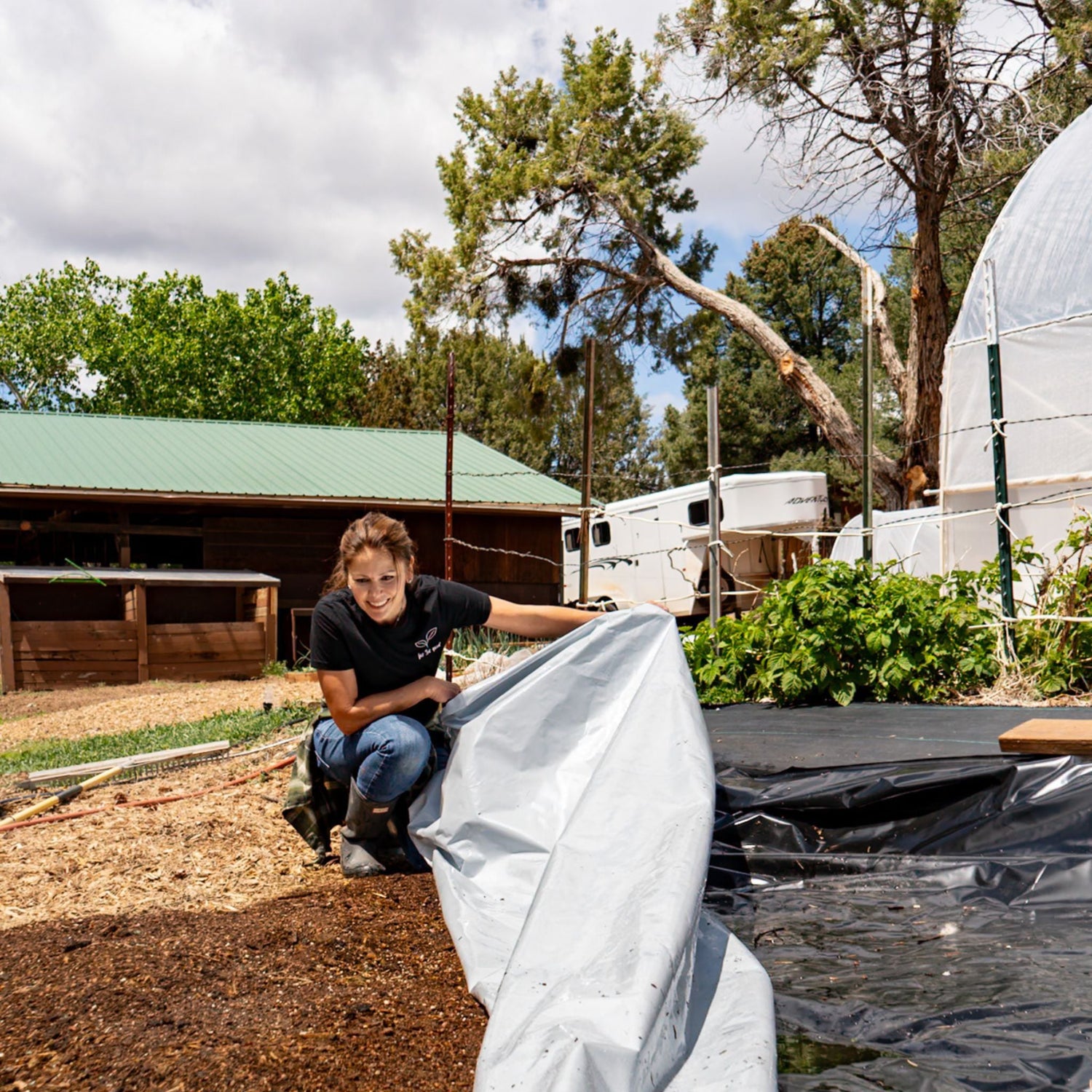 Silage Tarp - 6 mil Reversible Black &amp; White