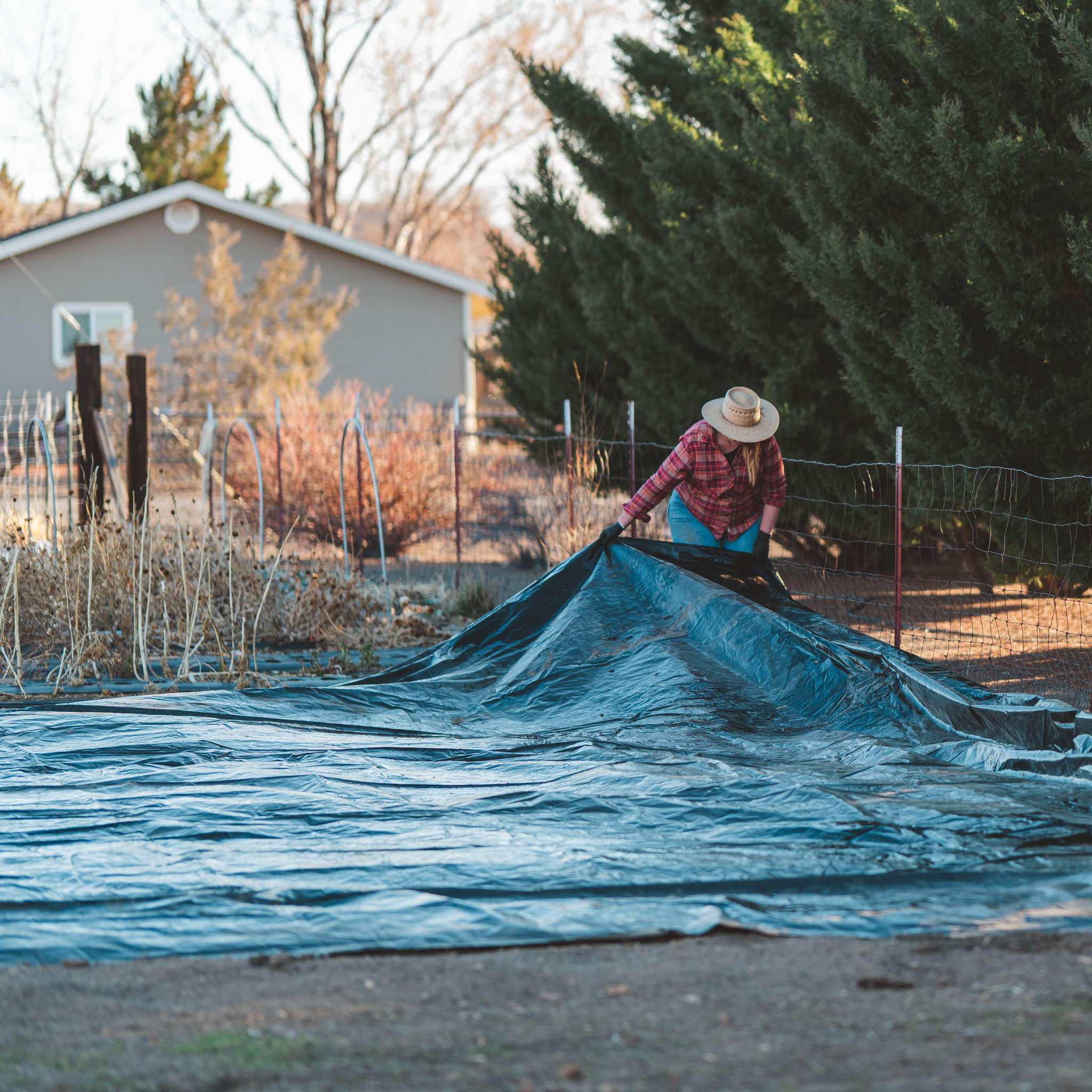 Silage Tarp - 6 mil Reversible Black &amp; White